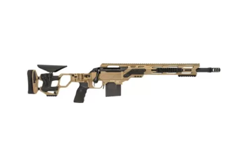 Cadex Inc CDXSSCOV308165CP20I2E1 CDX-SS Seven S.T.A.R.S. Covert Compact 308 Win 10+1 16.50" Black DLC Fluted Threaded Barrel, Hybrid Tan Cerakote Receiver w/Picatinny Rail, M-LOK Handguard, Hybrid Tan