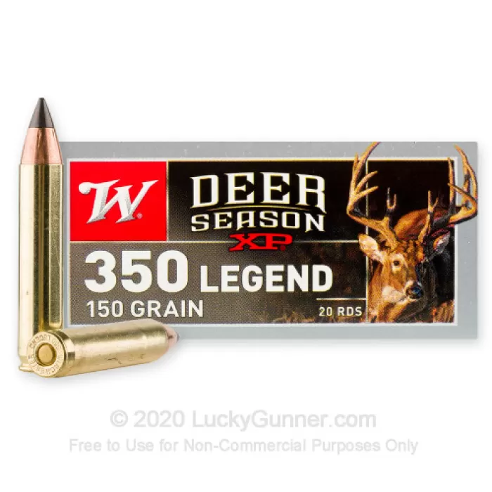 Winchester Deer Season XP 350 Legend Ammo 150 Grain Extreme Point Polymer Tip Case of 200 (10 Boxes of 20) Winchester Deer Season XP 350 Legend Ammo 150 Grain Extreme Point Polymer Tip Case of 200 (10 Boxes of 20)