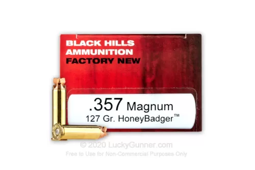 357 Mag - 127 Grain HoneyBadger - Black Hills Ammunition - 50 Rounds