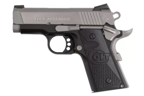 COLT'S MANUFACTURING Defender Two-Tone 45 ACP 3in 7rd Cerakote/Stainless Pistol (O7800XE-TT)