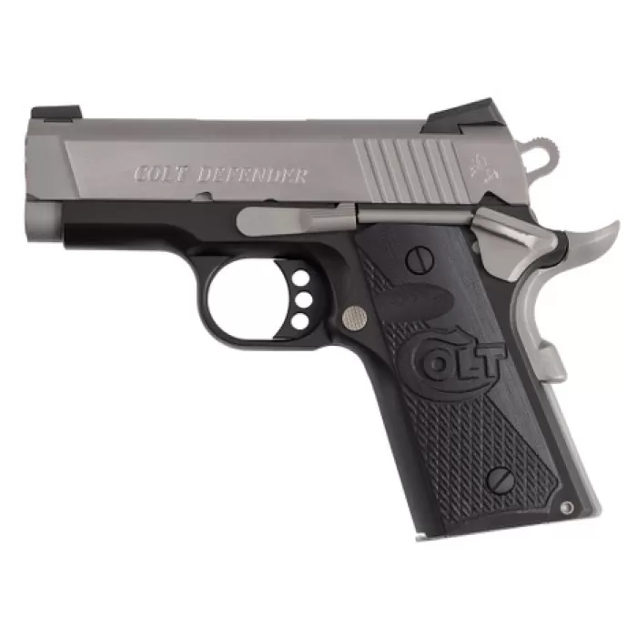 COLT'S MANUFACTURING Defender Two-Tone 45 ACP 3in 7rd Cerakote/Stainless Pistol (O7800XE-TT)