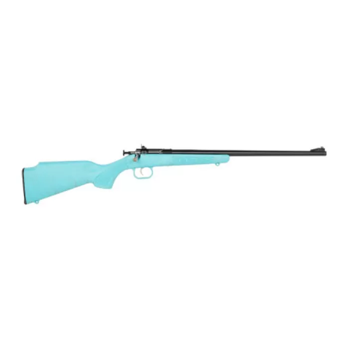 Crickett KSA2346 My First Rifle Gen2 22 LR 1rd 16.10" Blued Single Shot Barrel, Drilled & Tapped Receiver, Blue w/Gold Webbing Fixed Synthetic Stock