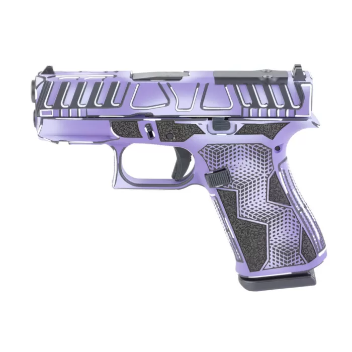 Glock 43X MOS 9mm, 3.41" Barrel, 10 rnd - Purple/Black [MPN:UX4350204FRAPURP-SCT]
