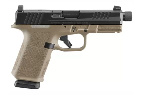 RUGER RXM 9mm 4.5in Threaded 2x 15rd Mags Black/FDE Striker-Fired Pistol (19435)