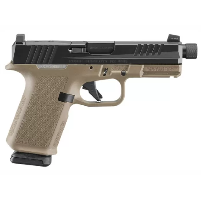 RUGER RXM 9mm 4.5in Threaded 2x 15rd Mags Black/FDE Striker-Fired Pistol (19435)