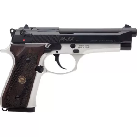 Derya Melik 9mm 4.90" 10+1 Silver/Walnut