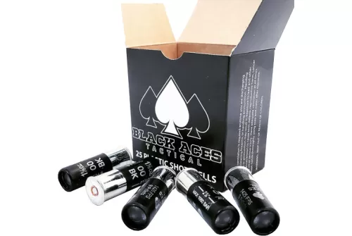 Black Aces 12 GA, 2-3/4in. 9 Pellet 00 Shot - 25 Rounds [MPN: BAT001425]