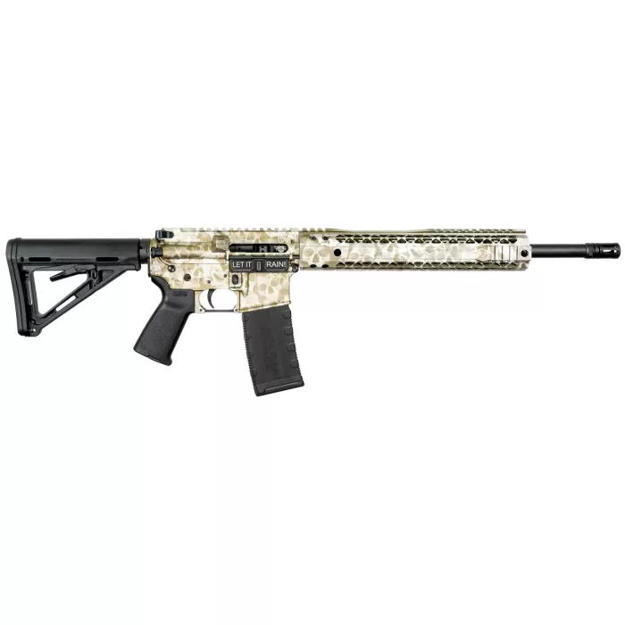 Black Rain Ordnance .223 Rem/5.56mm, 16" Barrel, Green Skulls, Magpul Stock, 30rd Black Rain Ordnance .223 Rem/5.56mm, 16" Barrel, Green Skulls, Magpul Stock, 30rd