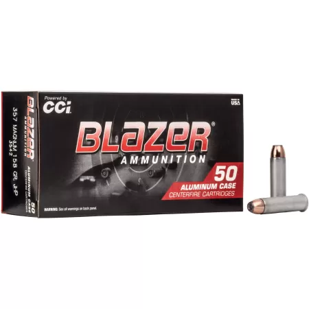 Blazer Ammunition Blazer 357MAG 158 Grain Jacketed Hollow Point, 50 Round Box - Dirty Bird Industries