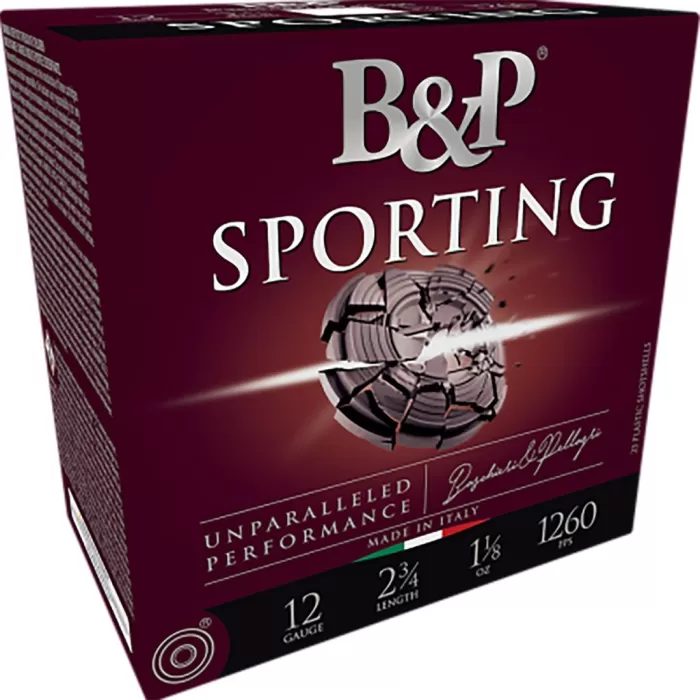 B&P Sporting - Fiber 12 Gauge 2-3/4" #8 1 oz 25rds Shotshell - Eco-Friendly Fiber Wad Target Load - 12B1SCF8