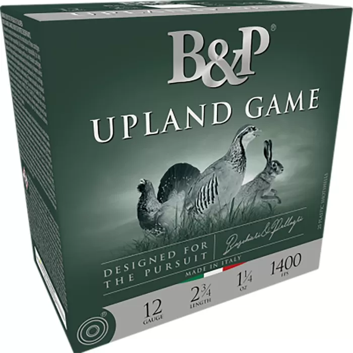 B&P Upland Game Classic 12 Gauge 2-1/2" #7.5 1 oz 25rds Shotshell - Traditional Upland Game Load - 12B1UP75 B&P Upland Game Classic 12 Gauge 2-1/2" #7.5 1 oz 25rds Shotshell - Traditional Upland Game Load - 12B1UP75