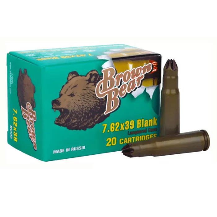 Brown Bear Blank 7.62x39 - 500-pack Case Brown Bear Blank 7.62x39 - 500-pack Case