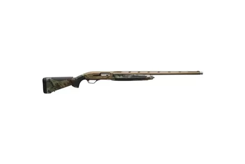 Browning Maxus II Wicked Wing 12 Gauge 3.5" 28", 4+1, Burnt Bronze Barrel/Rec, Woodland Camo Furniture with Rubber Overmolded Grip Panels, Fiber Optic Sight 011764204
