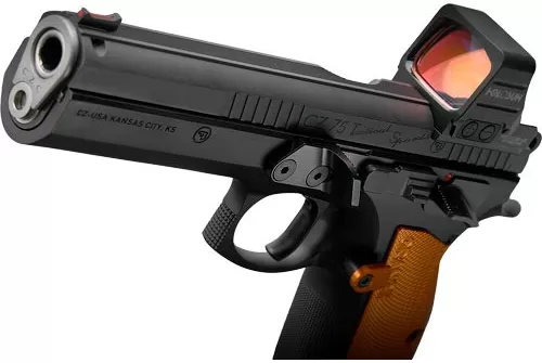 CZ CUSTOM TS ORANGE 9mm, 5.2" Barrel, Holosun 507 Comp, 19 rnd - Black [MPN:991261]
