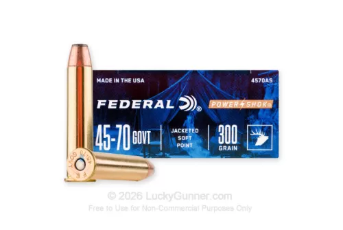 45-70 Government - 300 Grain SP - Federal Power-Shok - 200 Rounds