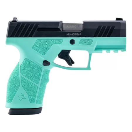 TAURUS GX2 9mm 3.38in 2x10rd Cyan/Black Striker Pistol (1-GX2931C-10)