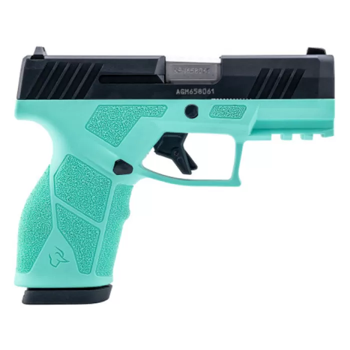 TAURUS GX2 9mm 3.38in 2x10rd Cyan/Black Striker Pistol (1-GX2931C-10)