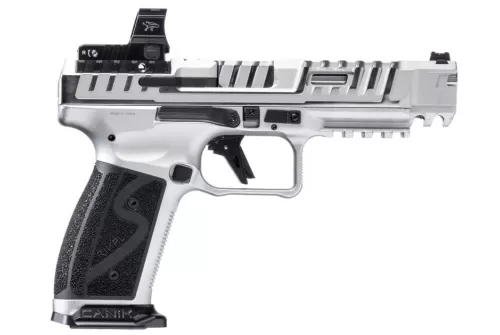 Canik SFX Rival-S Chrome 9mm 5" Barrel 18-Rounds MeCanik Optic
