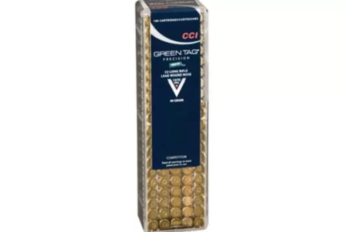 Pistol Match .22 Long Rifle 40 Grain Lead Round Nose - Brass Casing