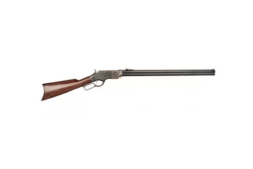 Cimarron 1860 Henry Steel Frame .45 Long Colt Lever Action Rifle - Durable Walnut Finish for Precision - CA236