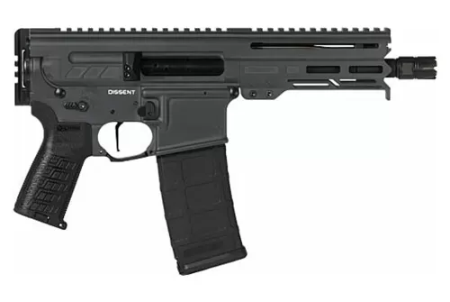 CMMG Dissent Mk4 5.56mm, 6.5" Barrel, Triggertech Ar-D 2 Stage, Sniper Grey, 30rd