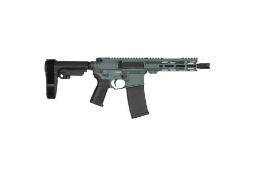CMMG Banshee Mk 4 8" 300 Blackout AR-15 Pistol, Charcoal Green - 30A81BB-CG