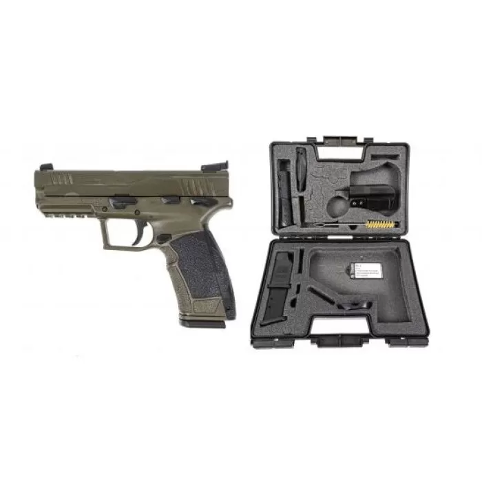 SDS Imports Zigana PX-9 G2 Handgun 9mm Luger 18rd Magazine 4" Barrel Od Green w/Black Inserts SDS Imports Zigana PX-9 G2 Handgun 9mm Luger 18rd Magazine 4" Barrel Od Green w/Black Inserts