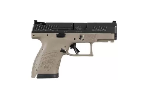 CZ P-10S 10 Round Subcompact 9mm Pistol With Night Sights, FDE - 01561