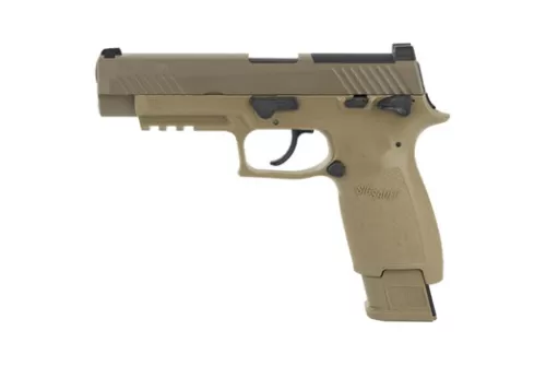 Sig Sauer Airguns P320-M17 Air Pistol CO2 177 Pellet 20rd Coyote Frame Coyote Polymer Grip