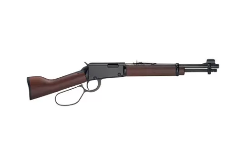 Henry H001ML22 Mare's Leg 22 S/L/LR 10/12/14 +1 Shot 12.88" Blued Steel Barrel, Blued Steel Grooved Receiver,  American Walnut Straight Grip