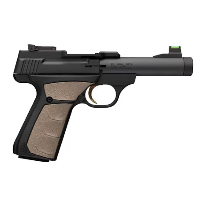 Browning 051609490 Buck Mark Micro Bull SR 22 LR 10+1 4.40" Matte Black Threaded Bull Barrel, Matte Black Alloy Frame, Black/FDE Overmolded UFX Grip, RMSc Footprint Browning 051609490 Buck Mark Micro Bull SR 22 LR 10+1 4.40" Matte Black Threaded Bull Barrel, Matte Black Alloy Frame, Black/FDE Overmolded UFX Grip, RMSc Footprint