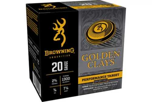 Browning Ammo BGC207 Golden Clays  20Gauge 2.75" 7/8oz 7.5Shot 25 Per Box/10 Case