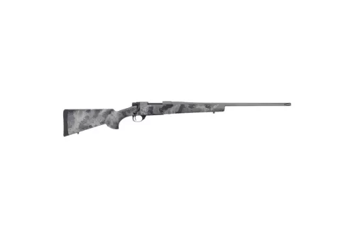 Howa HMFN22ARCGL 1500 Fence Line 22 ARC 5+1 22" Tungsten Cerakote Threaded Barrel, Tungsten Cerakote Aluminum Drilled & Tapped Receiver, Gray Light Camo Fixed Synthetic Stock, Right Hand