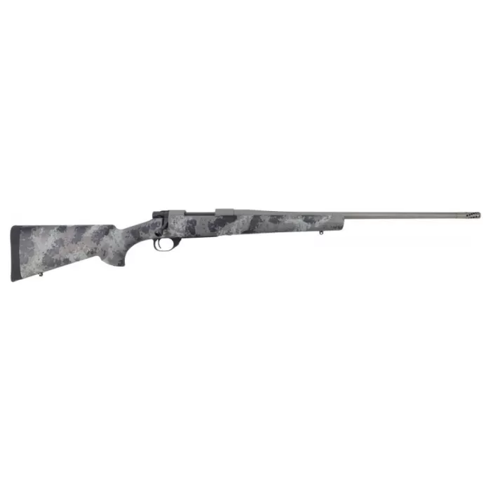 Howa HMFN22ARCGL 1500 Fence Line 22 ARC 5+1 22" Tungsten Cerakote Threaded Barrel, Tungsten Cerakote Aluminum Drilled & Tapped Receiver, Gray Light Camo Fixed Synthetic Stock, Right Hand