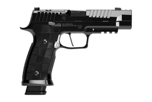 Sig Sauer 320SXGF9CWRES10 P320 SXG Reserve Full Size Frame 9mm Luger 10+1 3.90" Black Barrel, High Polish DLC Stainless Steel Integrated Compensator/Optic Ready/Serrated Slide & Frame w/Beavertail & P