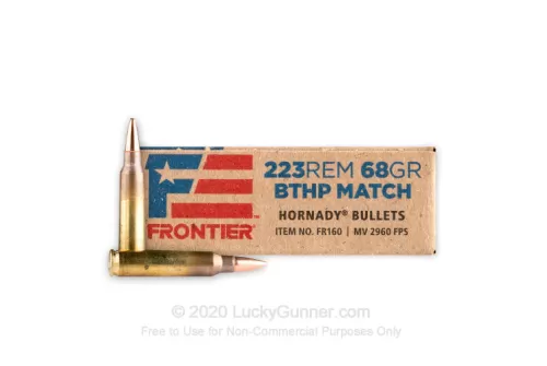 Hornady Frontier Cartridge .223 Rem 68 Grain 500-Rounds OTM