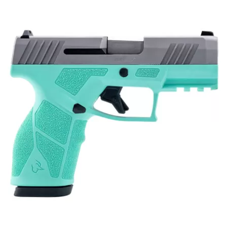 TAURUS GX2 9mm 3.38in 2x10rd Cyan/Stainless Striker Pistol (1-GX2939C-10)