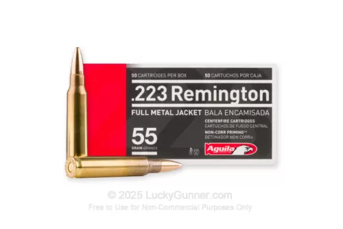 Aguila Rifle Ammunition .223 Rem 55 gr FMJ 3215 fps 1000/ct