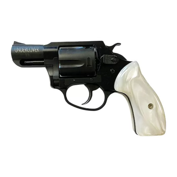 Charter Arms 13822 Undercover Lite Small 38 Special 5 Shot 2" Black Passivate Steel Barrel & Cylinder, Black Passivate Aluminum Frame, White Pearlite Grip, Transfer Bar Safety, Exposed Hammer Charter Arms 13822 Undercover Lite Small 38 Special 5 Shot 2" Black Passivate Steel Barrel & Cylinder, Black Passivate Aluminum Frame, White Pearlite Grip, Transfer Bar Safety, Exposed Hammer