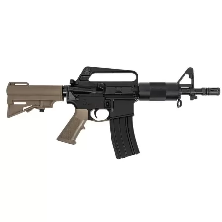 DPMS Panther Arms Kitty Kat FDE A2 AR15 Pistol 300 BO 7.50" Threaded Barrel, C7 Carry Handle, FDE CAR BRACE & A2 Style Grip, 30 Rd