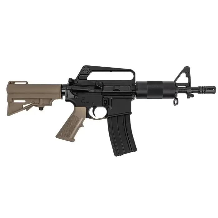 DPMS Panther Arms Kitty Kat FDE A2 AR15 Pistol 300 BO 7.50" Threaded Barrel, C7 Carry Handle, FDE CAR BRACE & A2 Style Grip, 30 Rd