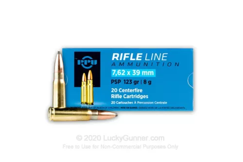 7.62x39 - 123 Grain PSP - Prvi Partizan - 1000 Rounds