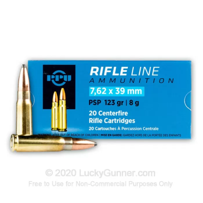 7.62x39 - 123 Grain PSP - Prvi Partizan - 1000 Rounds