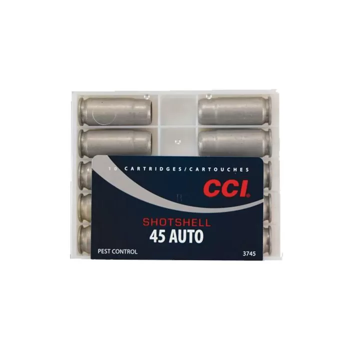 CCI Shotshell .45 ACP #9 Shot 120gr 1100fps Ammunition - 10 rounds - Dirty Bird Industries CCI Shotshell .45 ACP #9 Shot 120gr 1100fps Ammunition - 10 rounds - Dirty Bird Industries