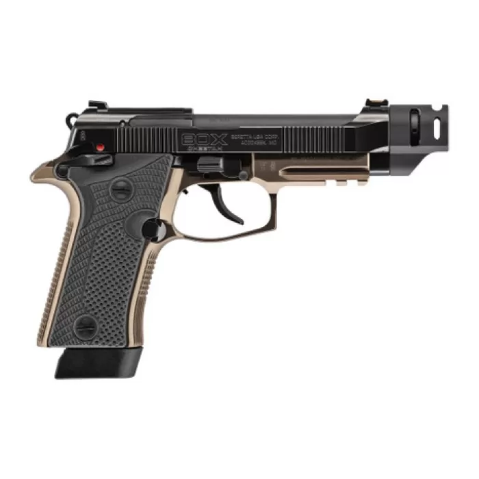 Beretta USA J80XTACLED15 80X Cheetah Tactical Urban Micro-Compact Frame 380 ACP 15+1 4.40" Threaded Barrel, Optic Ready/Serrated Slide, Steel Frame w/Picatinny Rail, Vertec Grip