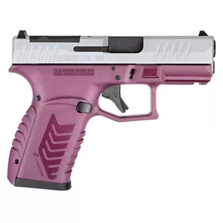Derya Firearms DY9Z.BCS.TR DY9Z  Sports South Exclusive Micro-Compact 9mm Luger 15+1 3.50" Black Barrel, Silver Optic Ready/Serrated Slide, Black Cherry Polymer Frame w/Accessory Rail, Interchangeable