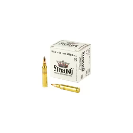 Sterling 5.56x45 M193 55gr FMJ 30rd Box