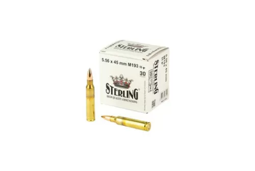 Sterling 5.56x45 M193 55gr FMJ 30rd Box