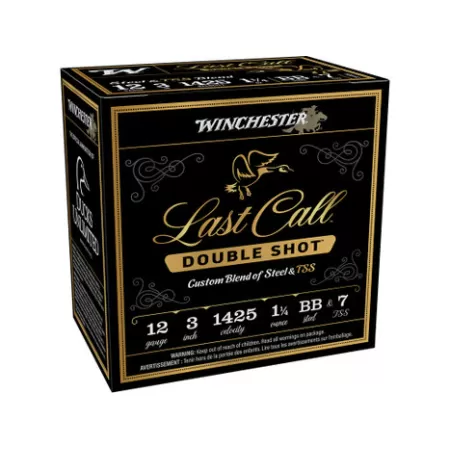 Winchester Ammo LCDS1237 Last Call Double Shot 12Gauge 3" 1 1/4oz BBSteel/7TSS Shot 25 Per Box/10 Case