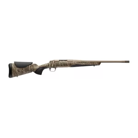 Browning 036147298 X-Bolt 2 Speed SPR Full Size 7mm PRC 3+1 20" Smoked Bronze Cerakote Fluted Threaded Barrel, Smoked Bronze Cerakote Steel Drilled & Tapped Receiver, Mossy Oak Bottomland Adj Vari-Tec